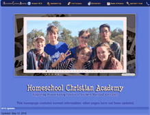 Tablet Screenshot of homeschoolchristianacademy.org